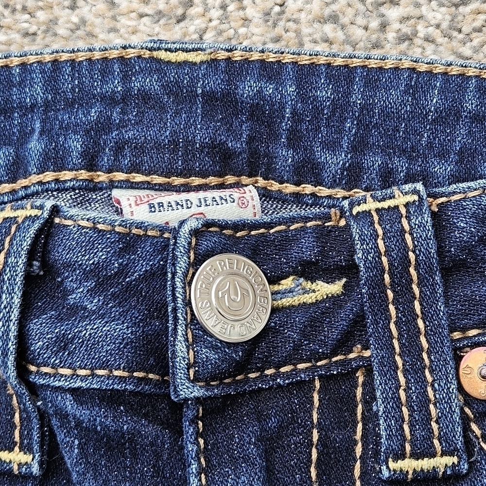True Religion World Tour JULIE Skinny Jeans MADE IN USA Flap Pockets Size 26 - Picture 5 of 16
